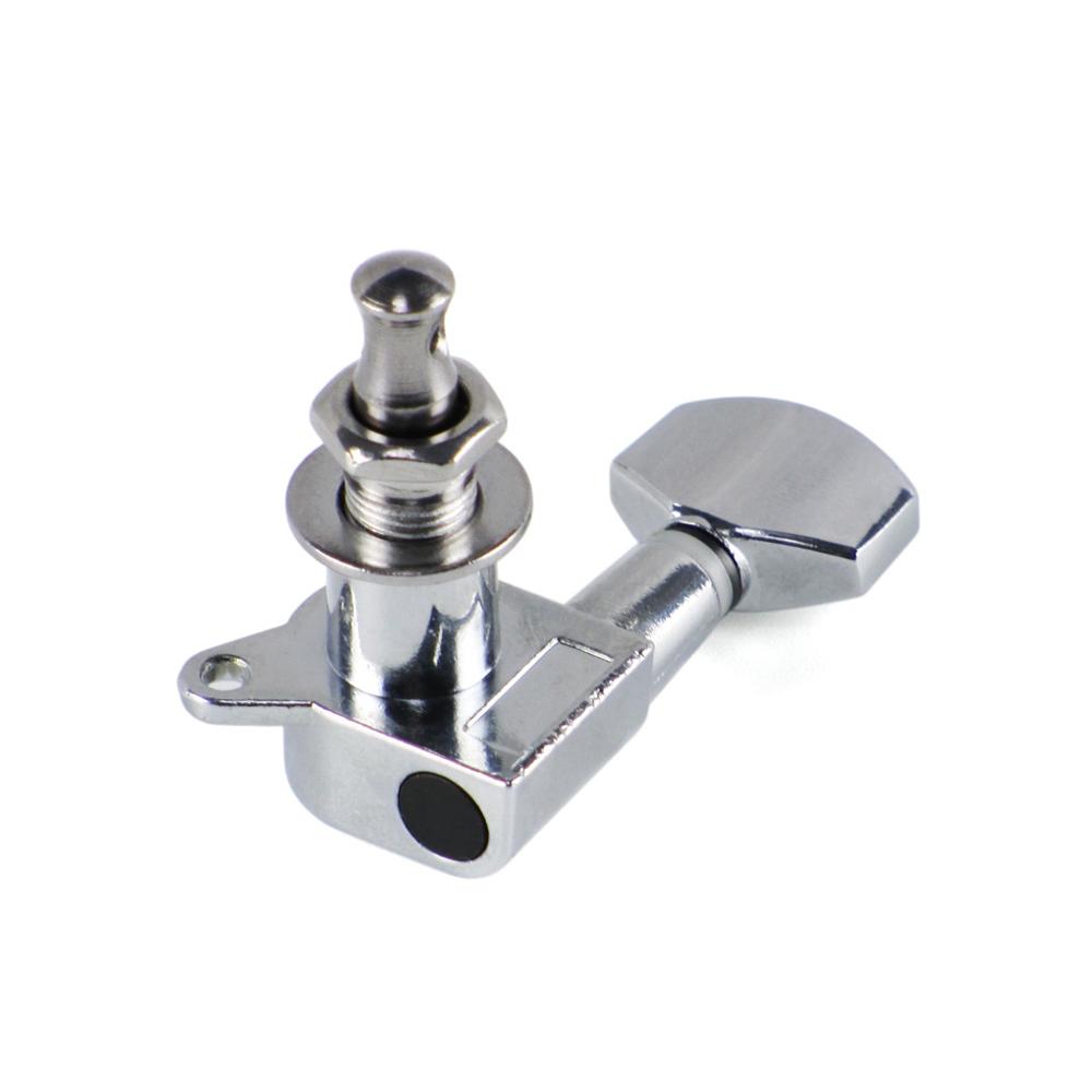 FLEOR 6PCS Electric Guitar String Tuning Keys Pegs Tuners Machine Heads 6R /6L Small Button