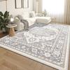 Retro Carpets for Living Room Decoration Light Colour Home Decor Persian Design Bedroom Rugs Large Size Non-slip Lounge Rug Mats