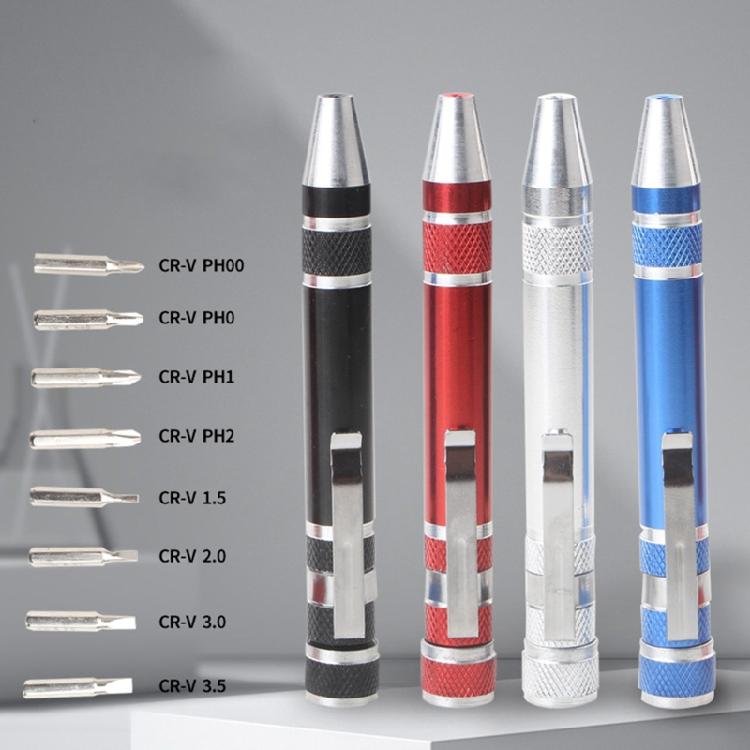 8 in 1 Magnetic Screwdriver Pen Shape Screwdriver Easy change Screwdriver Bits