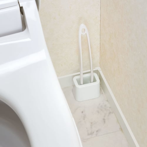 Mameita Cleaning Toilet Tongs, 6cm Wide X 3cm Deep X 22cm Long, White, Fits Sheets and Paper, Compact, Includes Storage Case, TS-311