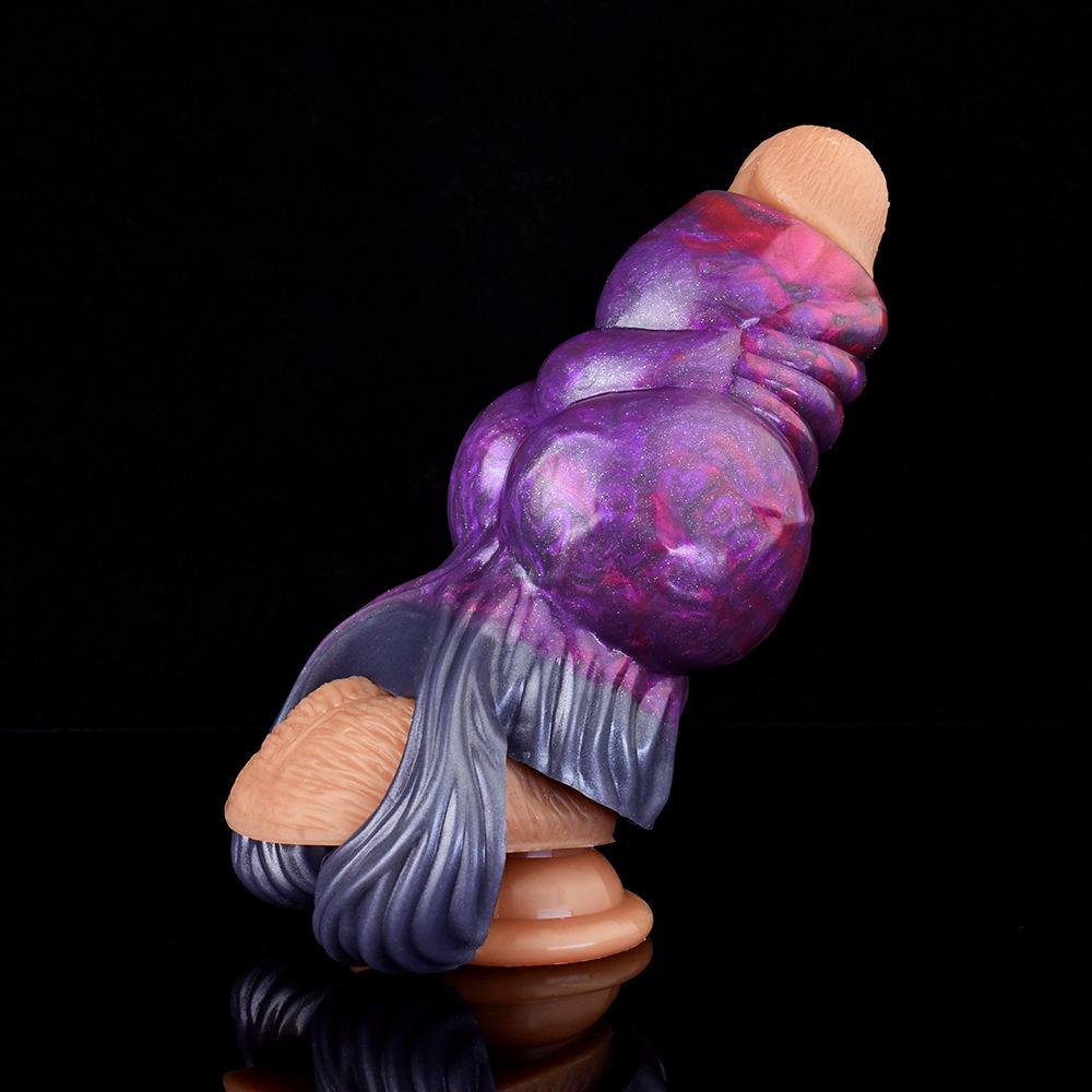 Silicone Penis Sleeve Condom Extender Soft Realistic Dildo Adult Sex Toy for Men Women Pegging Strap On