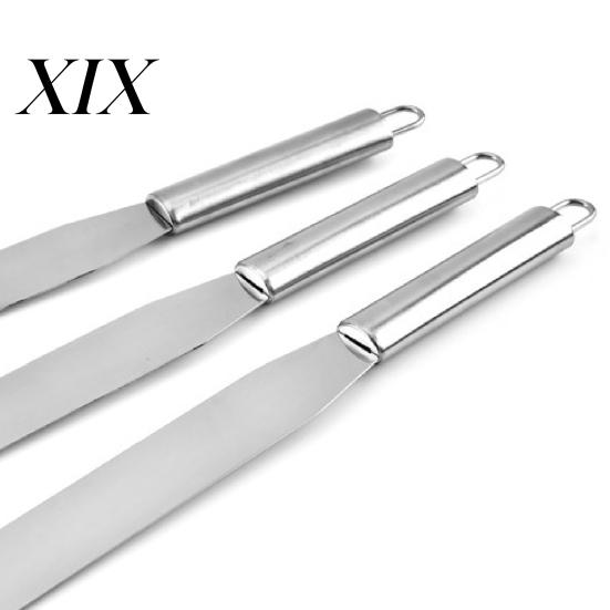 Cake Spatula Cream Labor-saving Rust-proof Stainless Steel Multi-function Scraper Baking Tool for Home
