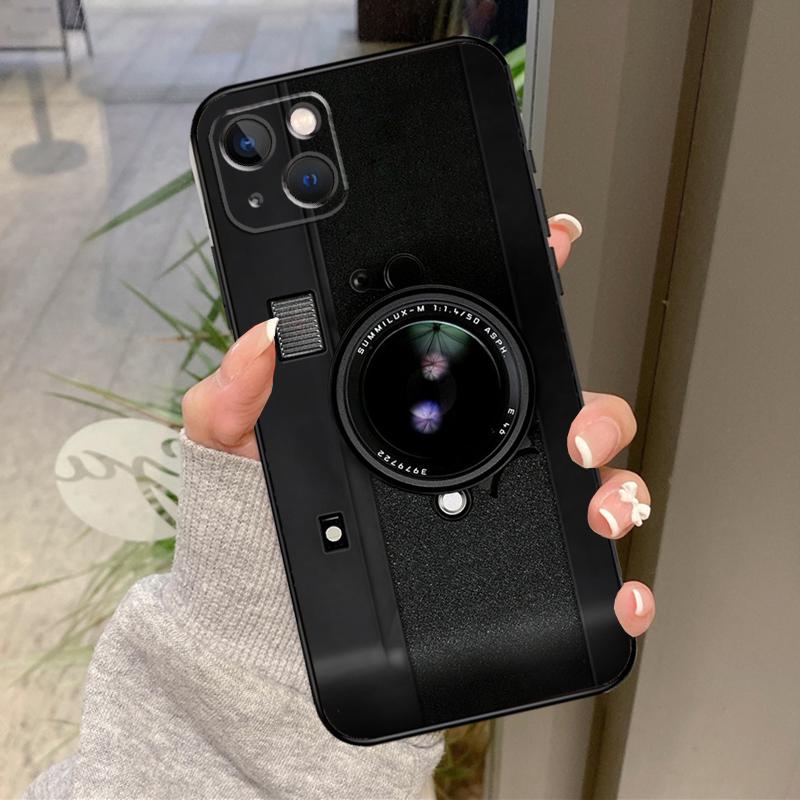 Retro Nostalgia Camera Case For iPhone 17 Air 16 15 14 13 11 12 Pro Max Plus 12 13 Mini 16e 17 Pro Max Back Cover