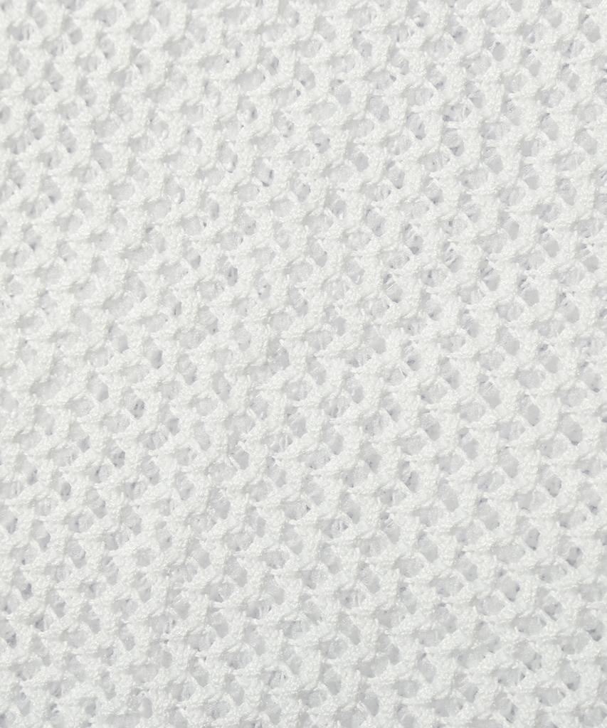 TRILLION Oversized Crochet Net Collar Short Sleeve Knit (White)