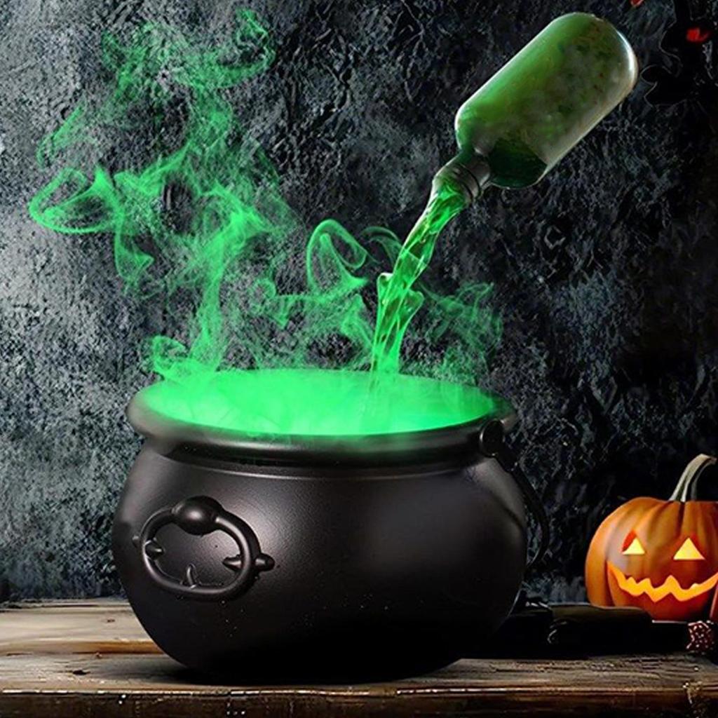 Cauldron Bowl Halloween Party Decorations Outdoor Lighted Holiday Displays for Indoor Summer Dining Kitchen Home Room Classroom