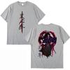 Japan Anime Demon Slayer T-skjorte Rengoku Kyoujurou Kimetsu No Yaiba T-skjorter Casual Bomull Oversized Kortarmet T-skjorte Unisex