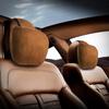 KMMOTORS Car Neck Cushion Suede Long Distance Drive Neck Pillow Car Neck Cushion Neck Pad Set of 2 (Dark Brown)