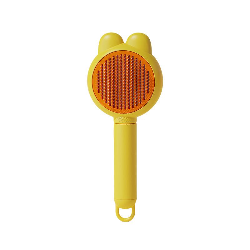 Pet Grooming Comb: Cat, Dog & Rabbit Shedding Comb with Steel Needles & Massage Feature.
