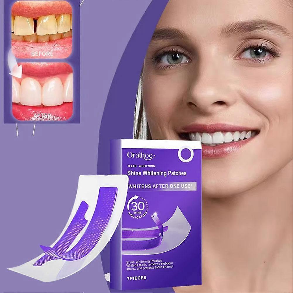Purple Teeth Shine Whitening Strips-7Pcs/Box