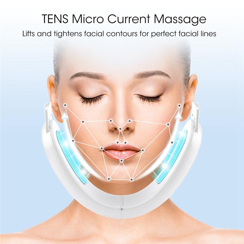 A78E-Veneer Pulse Facial Massager Device Facial Slimming Device EMS Microcurrent Beauty Tool For Tightening And Lifting