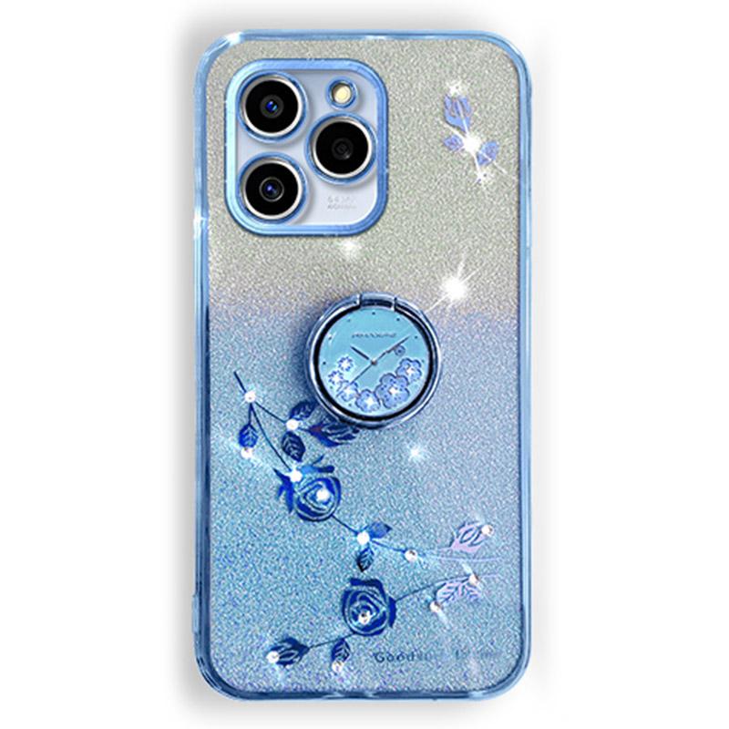 KADEM For Realme C61 4G/C63 4G Case Rhinestone Glitter TPU Kickstand Phone Cover