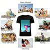 Chinese Style Mulan Cartoon Print T-Shirt Loose Casual Unisex Daily Wear Top Pure Cotton T-shirt