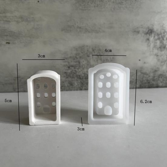 Silicone House Mold for Candle Making Plaster Casting Mini House Molds for Holiday Celebrations Crafting