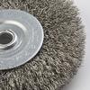 3 Inch 6mm Crimped Stainless Steel Wire Wheel Brush Bench Grinder Abrasive New