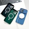 Slide Camera Cap Cover Case For iPhone 15 14 13 12 Pro Max 15Pro 14Pro For Magsafe Magnetic Charge Anti-Shock Shockproof Armor a