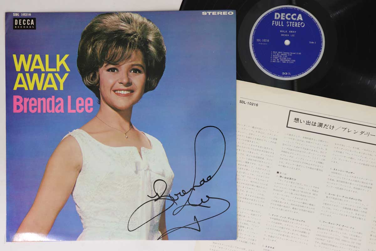 

LP Пластинка BRENDA LEE - Walk Away SDL10216 DECCA 1965 Япония Поп Б/у