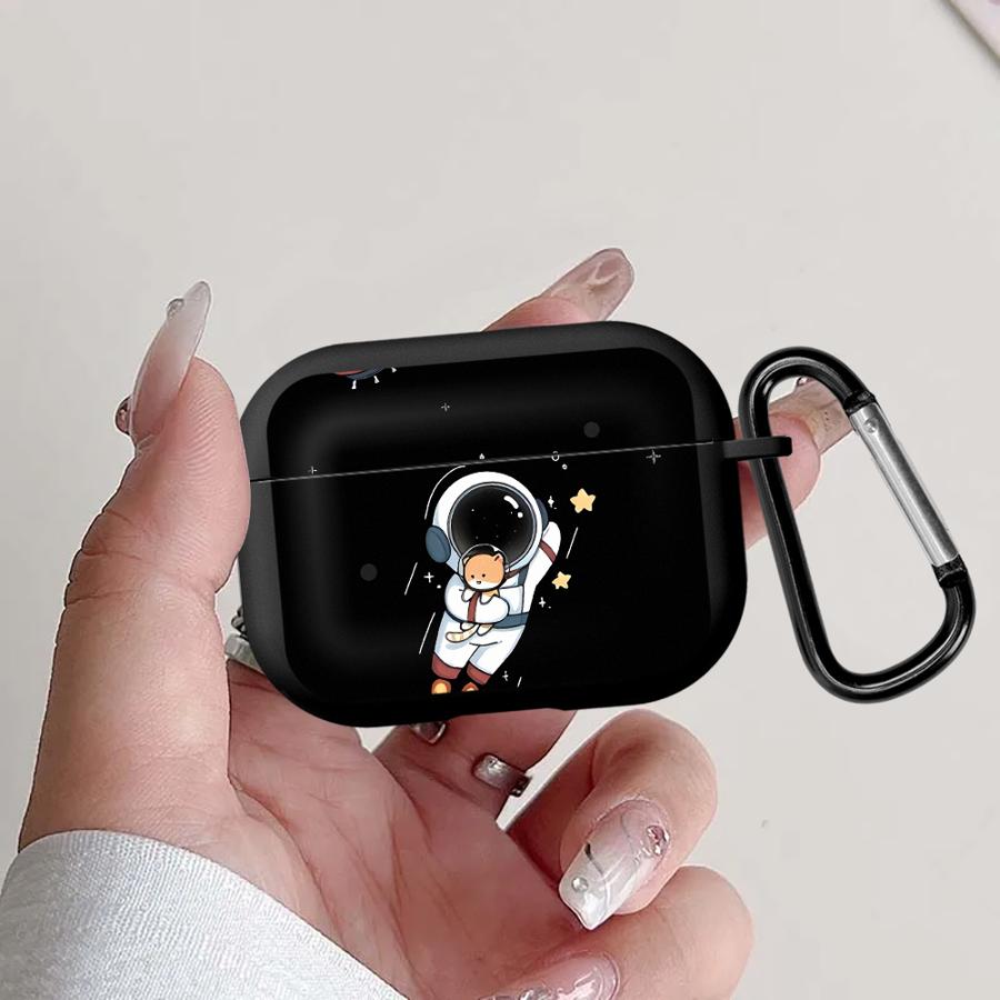 

Earphone Cases Cover Case For Airpods 3 2 4 1 Pro Pro2 Pro3 Cool Cute Astronaut Print Airpods 1