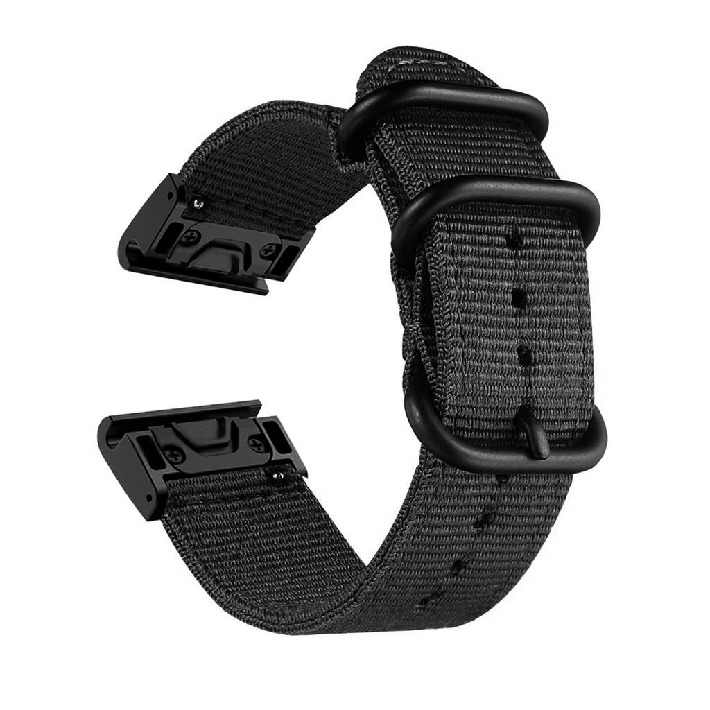 Curea de înlocuire pentru Garmin Fenix 8/7X/6X Pro/5X/5X Plus/3 HR/Tactix Charlie 22/26mm Nailon Împletit, cu Eliberare Rapidă