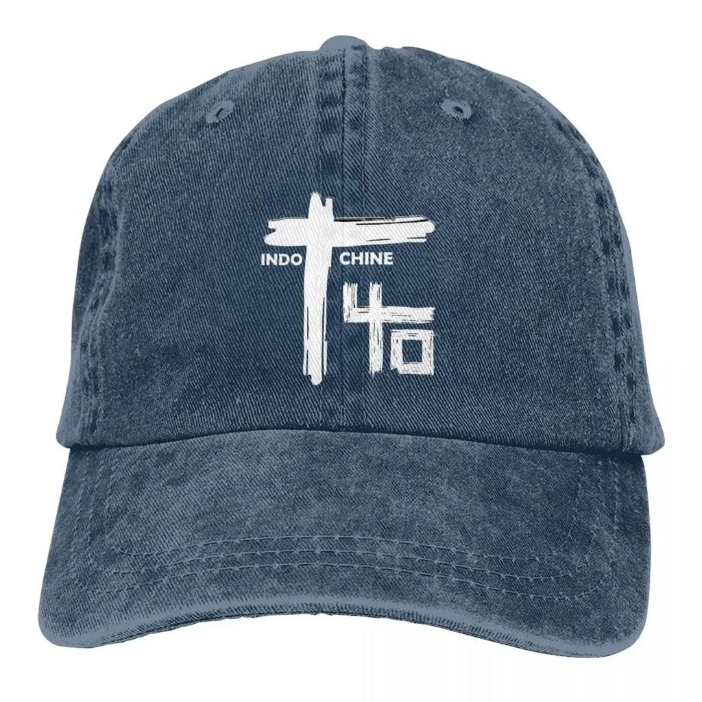 Indochine Baseball Cap Band Outdoor Sports Wholesale Washed Trucker Hat Men Women Fashion Design Cap