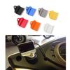 Black Rectangle CNC Motorcycle Gauge Mount Bracket Water Temp Volt Meter Holder