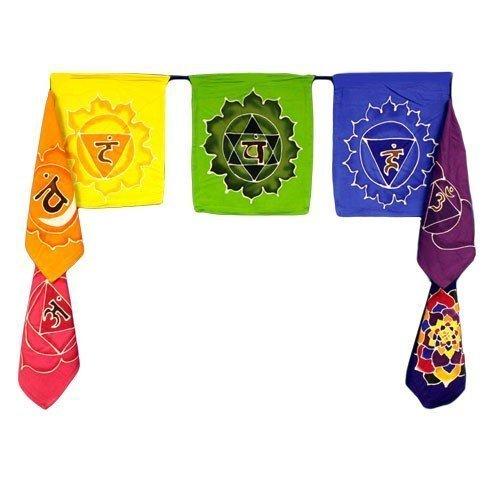 Chakra Flags 7-Pack 32x23 cm