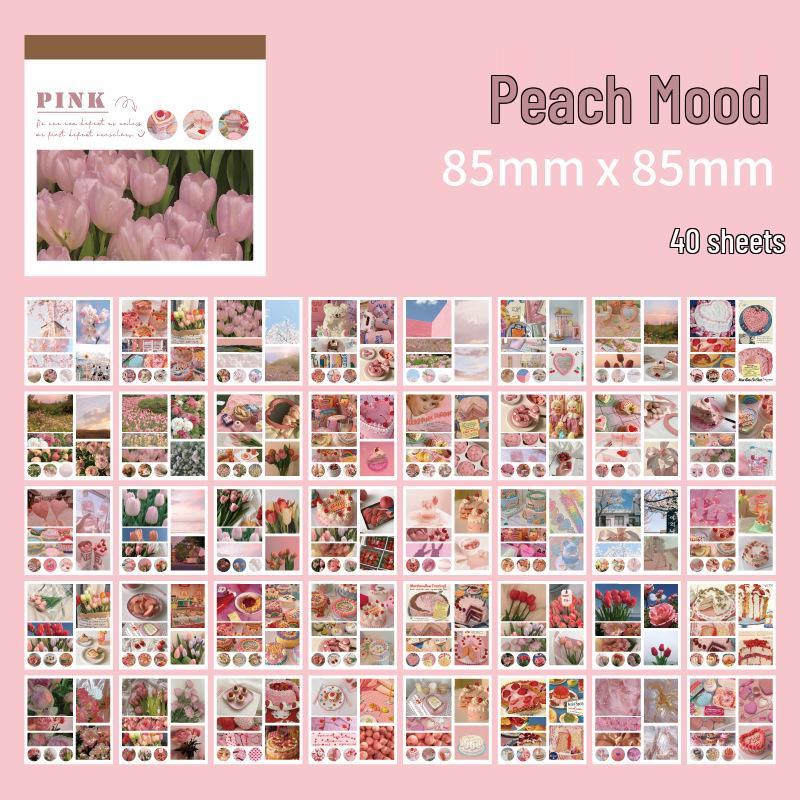 One Moment, One Scene: Fresh Oil Painting Sticker Book – 6 Designs for Journals and Decor