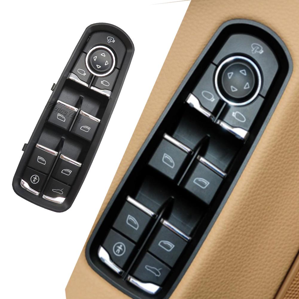 Front Left Power Window Switch Button For Porsche Cayenne Macan Panamera 2011 2012 2013-2015 7PP959858RDML 7PP959858MDML