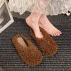 Baotou Lamb Wool Slippers Women's Autumn and Winter Wear 2025 New Thick-bottomed Muffin Internet Celebrity Piled Cotton Slippers