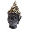 Buddha Head Statue - Buddha Idol Showpiece for Home,Living,Room,Table,Gifts Decorative Showpiece - 13.7 Cm  (Polyresin, Black, Gold)