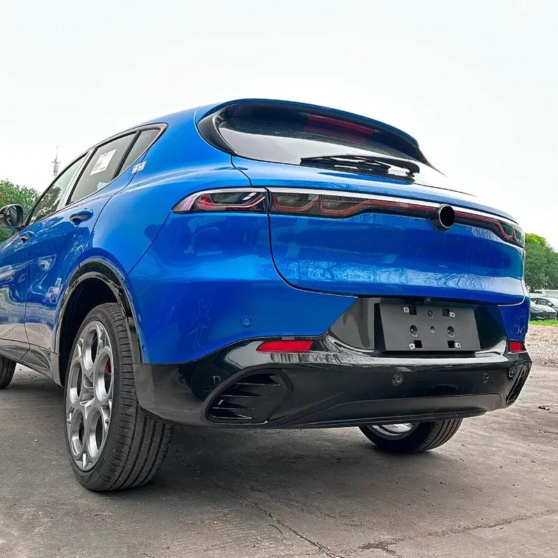 For Alfa Romeo Tonale + ABS Exterior Rear Bumper Spoiler Exhaust Tips Cover Side Air Vents Trim Car Decoration Sticker
