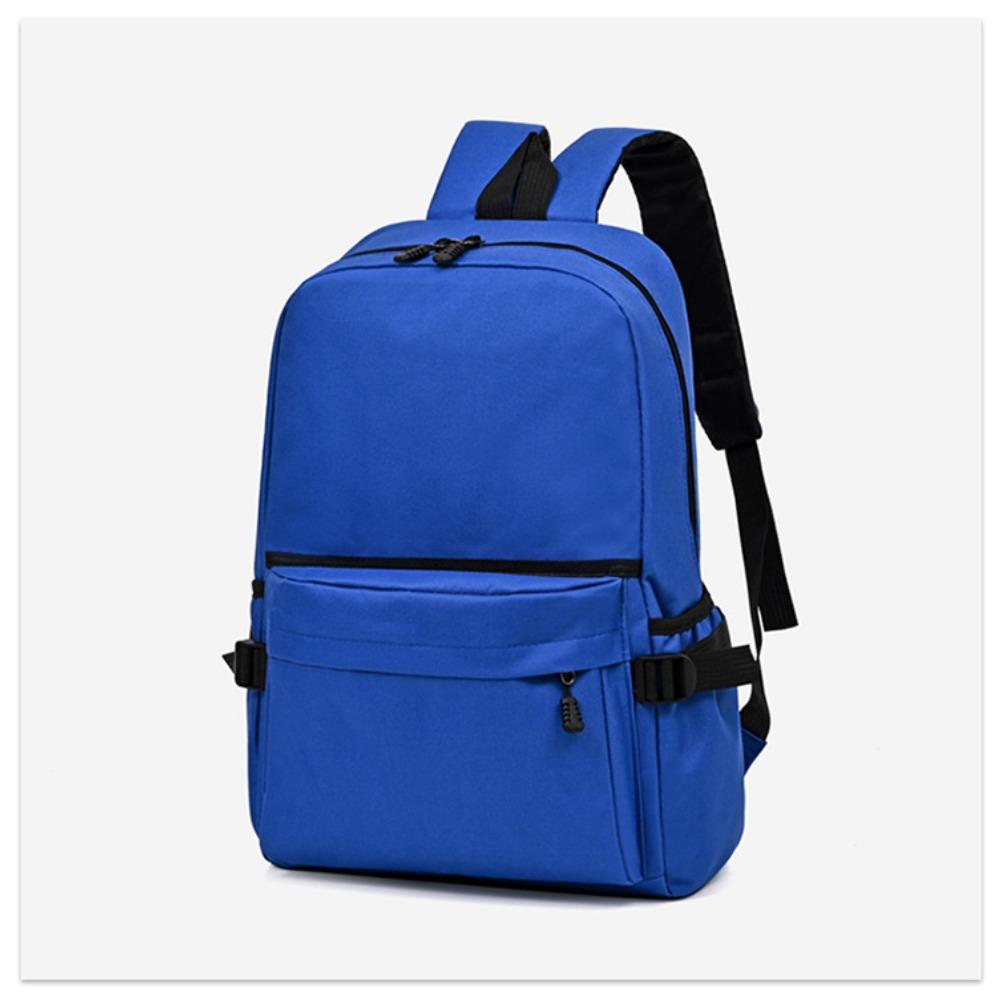 Travel agency backpack solid color fabric backpack primary and secondary school student schoolbag travel bag