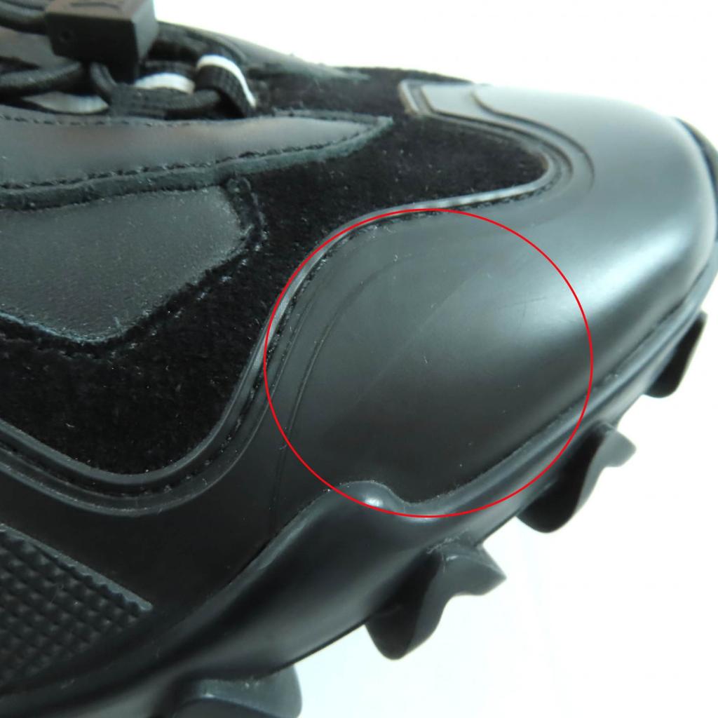 Pristine LOUIS VUITTON Sneakers Lash Line Black Leather Women 37 Used