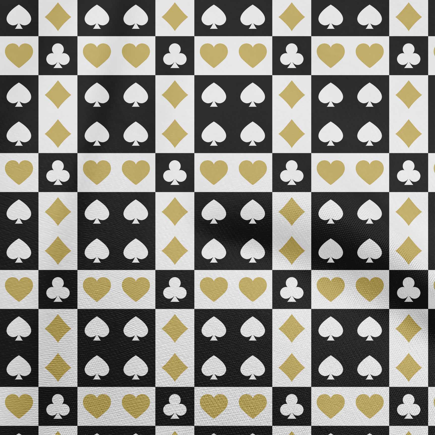 

OneOone Cotton Flex Red Fabric Poker Card Швейні Ремісничі проекти Принти на тканині 40 дюймів 42 Inch Wide - Viscose Chiffon жовтий