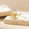 Lemegeton Celtics Knot Ring Triquetra Filigree Crescent Moon Rings for Women Men Pagan Wiccan Jewelry Amulet Gift for Women
