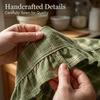 Oven Skirt Handmade Farmhouse Oven Cover with Ruffle Trim under Stove Easy Installation Oven Hideaway Curtain Kitchen Decor