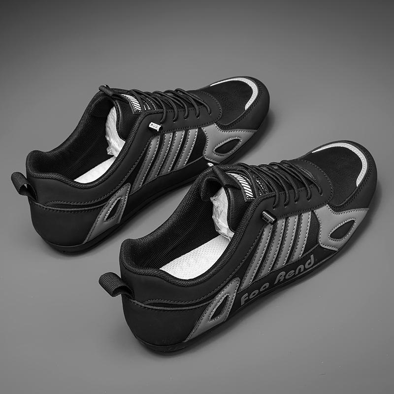 

Осенний стиль Кожаная Модная Повседневная Мужская Обувь с Мягкой Подошвой Защита Мягкой Поверхности Кроссовки для Бега Уличная Обувь для Ходьбы 44 чёрный