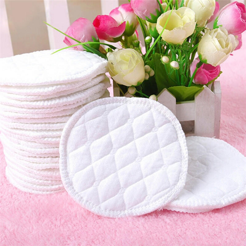 12Pcs  Feeding Washable Reusable Breast Nursing Pad Absorbent Breastfeeding