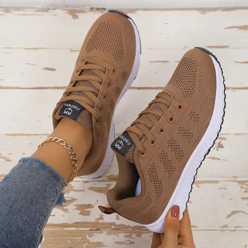 

Женская повседневная обувь Модная дышащая сетчатая обувь для ходьбы, балетки, кроссовки, женская обувь для спортзала, вулканизированная обувь, черная, женская обувь, белая 38