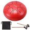 New Steel Tongue Drum 6 Inch 8 Notes Rain Drum Hand Pan Drum with Carry Bag Drum Mallets Music Book Sound Healing Instruments