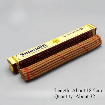 Samadhi Sandalwood Thread Incense Natural Tibetan Incense/Temple Indoor Clean Air Eliminate Odors Peace of Mind To Help Sleep