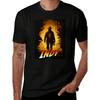 Men's Retro T-Shirt Suitable for Harrison Fans - Iconic Movie Logo & Indy Font Design with Whip/Fedora Pattern - Soft Short Sleeve Casual Round Neck
