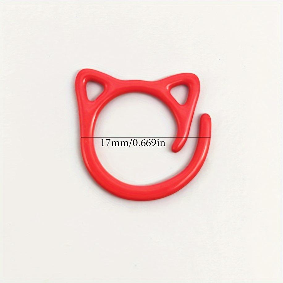 Colorful Cat Ear Metal Stitch Marker for Knitting & Crochet