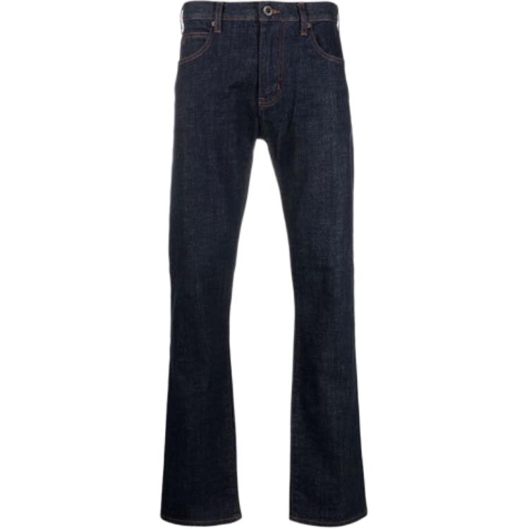 Emporio Armani Jeans Men's Dark Blue Moderate Slim Fit Pants 6K1J45-1DE5Z-0941