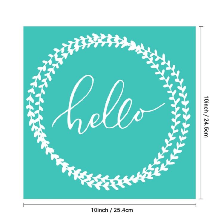 Self-Adhesive Silk Screen Stencil Reusable Mesh Transfer Printing Earring Clay