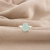 Natural Aqua Chalcedony Gemstone 925 Sterling Silver Designer Pretty Ring Gift For Mother RR-81-18