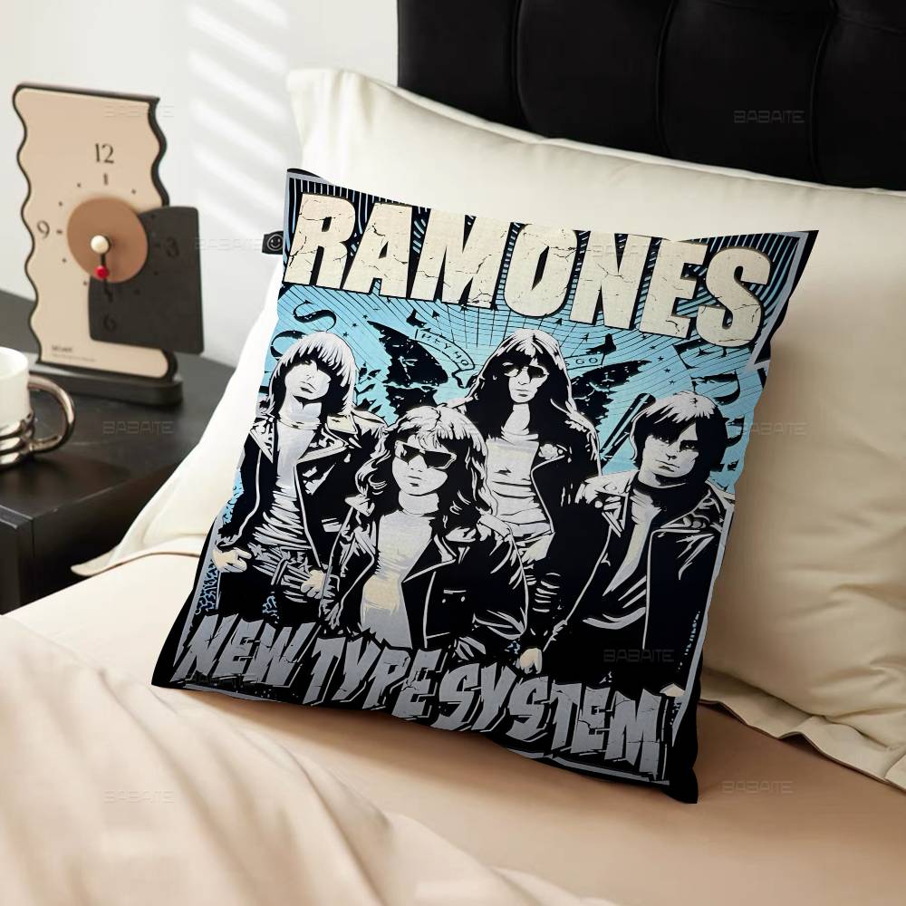Band Rock R-Ramones Maple Design Cushion Cover Happy Autumn Harvest decor Holiday Decorati Pillow Cover