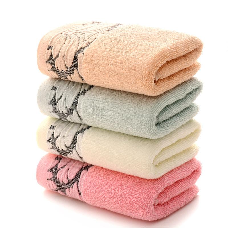 Jacquard Cotton Towel Soft Absorbent Thickened Face Towel Adult Face Towel No Hair Loss Gift Towel