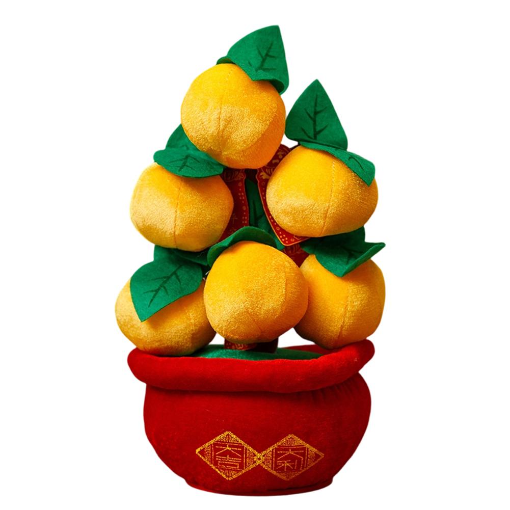 

Fabric Peach Blossom Tree Ornament for Seasonal Holiday Decoration Suitable for Home Desks Counters and Shelf Displays