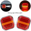 Waterproof Shockproof Square 28 LED License Plate Light With Superior Illumination For Commercial Cargo Trucks Trailers