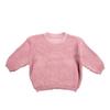 Hot Selling Girls' Solid Color Knit Pullover Sweater